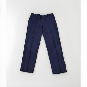 CANALI MENS BLUE WOOL DRESS PANTS 36x30 MADE IN ITALY *READ*
